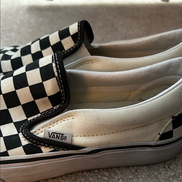 Vans Black and White Checkerboard Slip-Ons - Picture 2 of 4